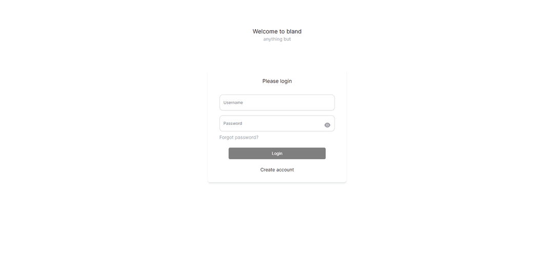 A screenshot from Bland