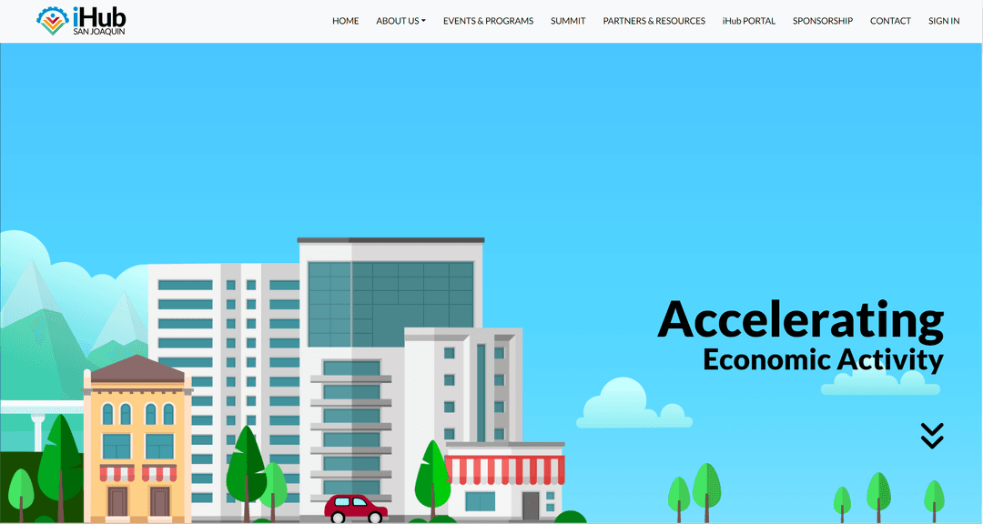 A screenshot from the IHub site